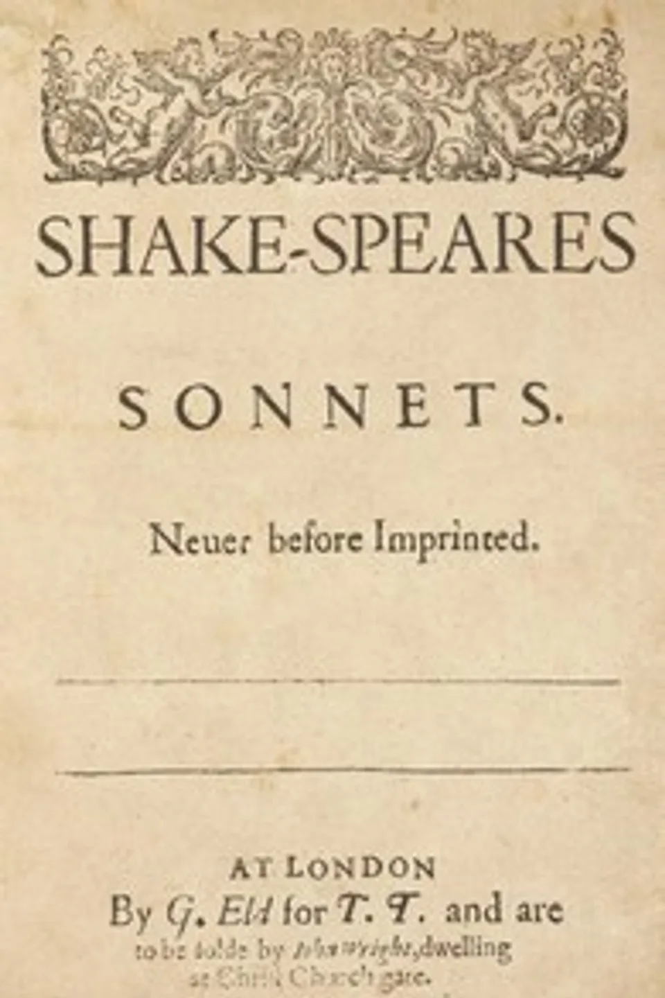 Shakespeare's Sonnets, William Shakespeare