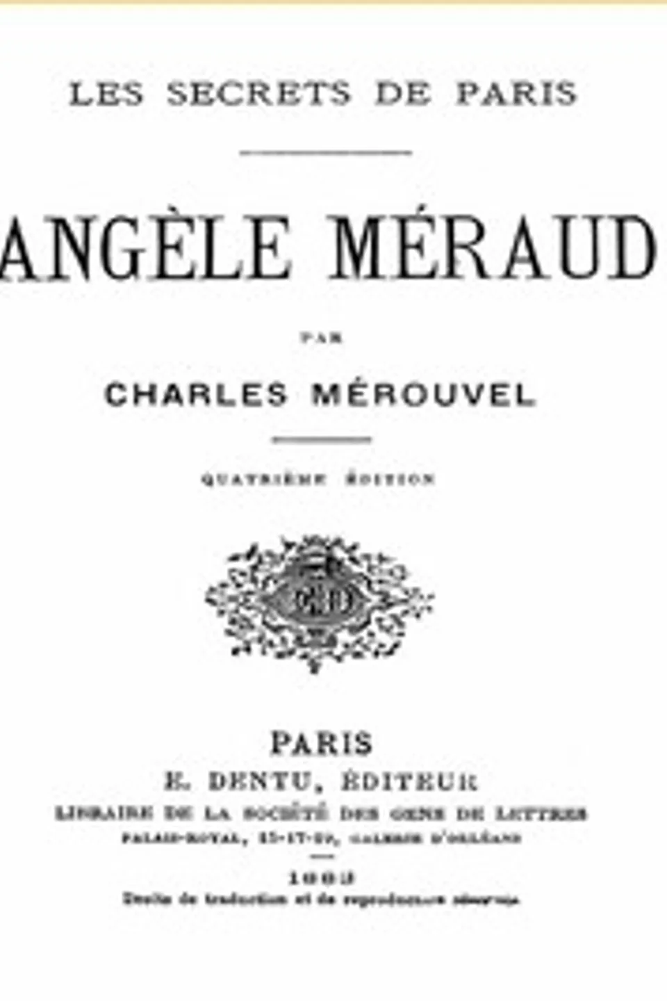 Angèle Méraud, Charles Mérouvel