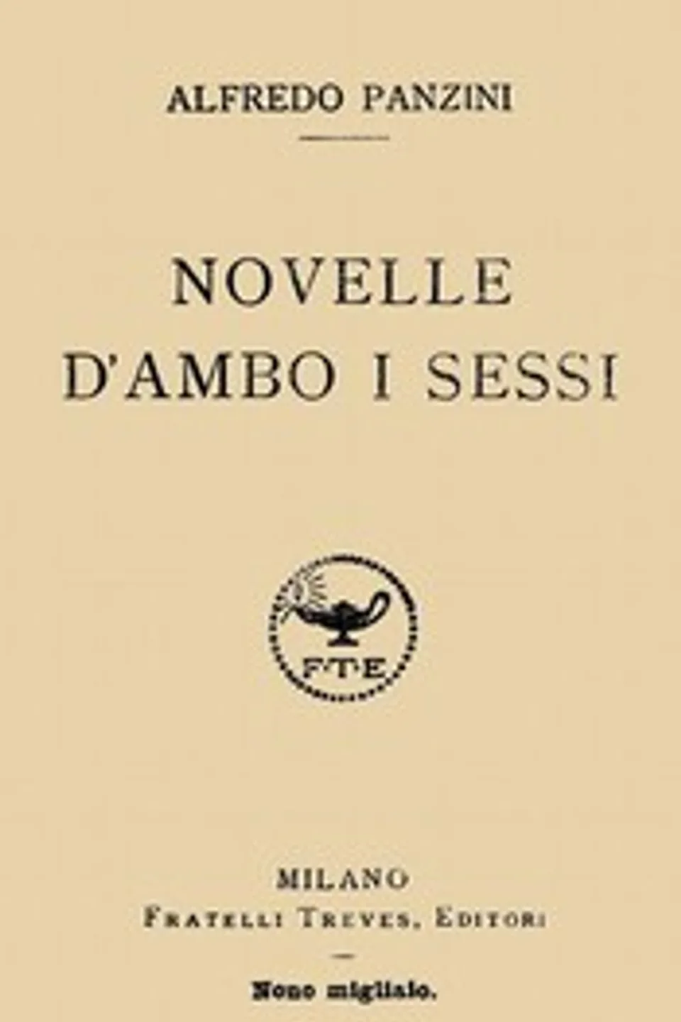 Novelle d'ambo i sessi, Alfredo Panzini