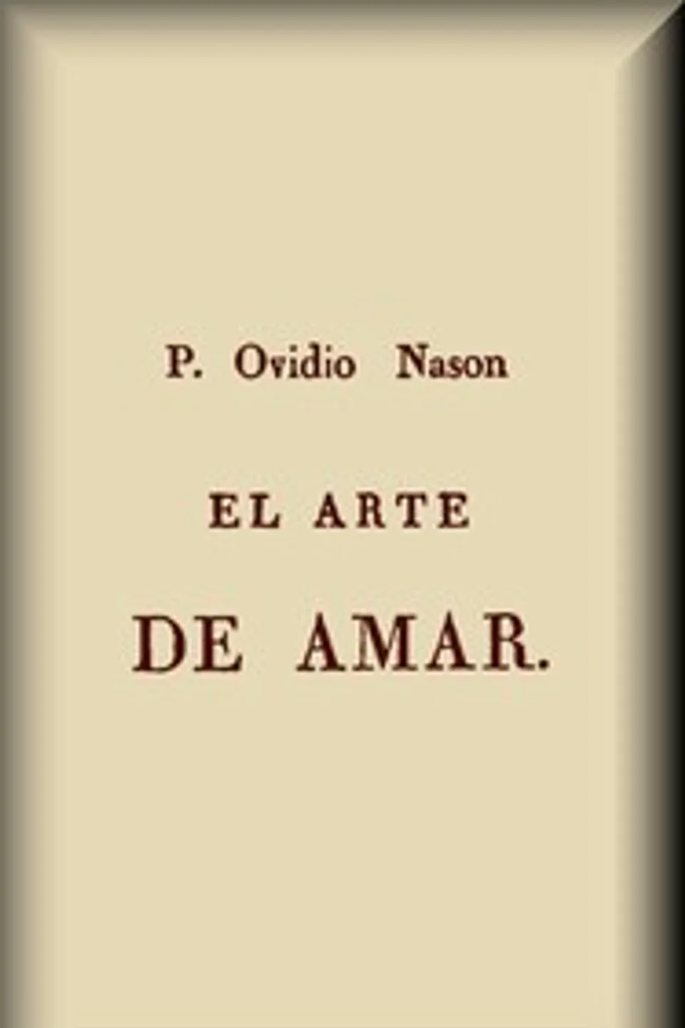 El arte de amar, Ovid
