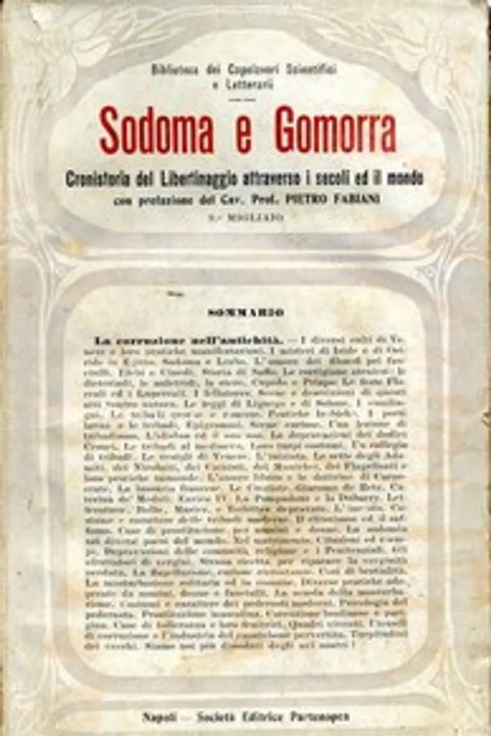 Sodoma e Gomorra: Cronistoria del Libertinaggio attraverso i secoli ed il mondo, Docteur Jaf