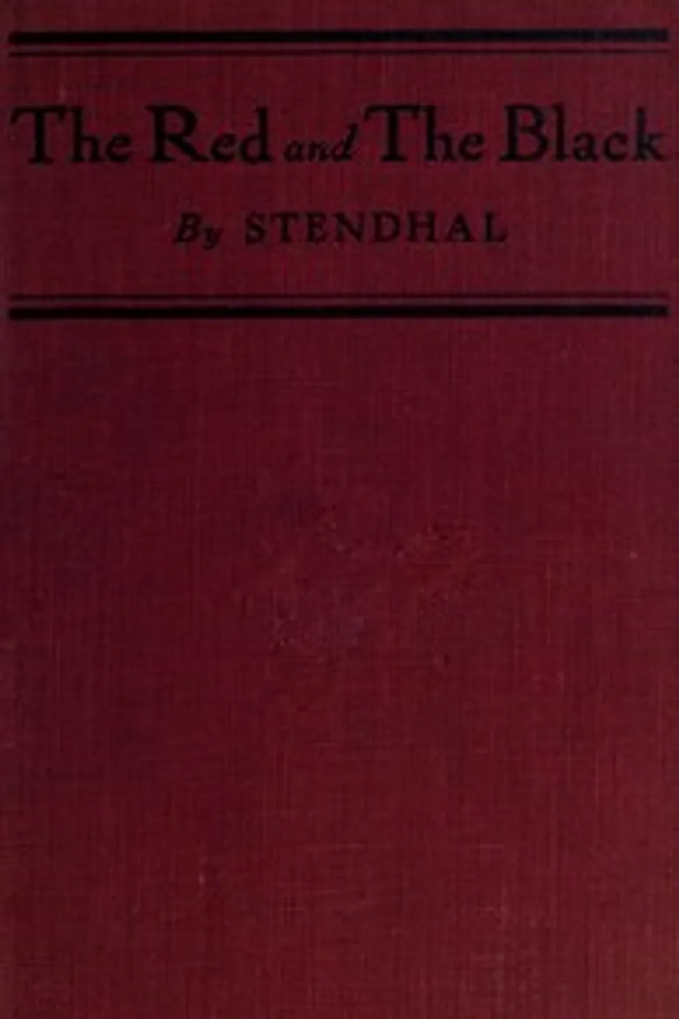 The Red and the Black: A Chronicle of 1830, Stendhal